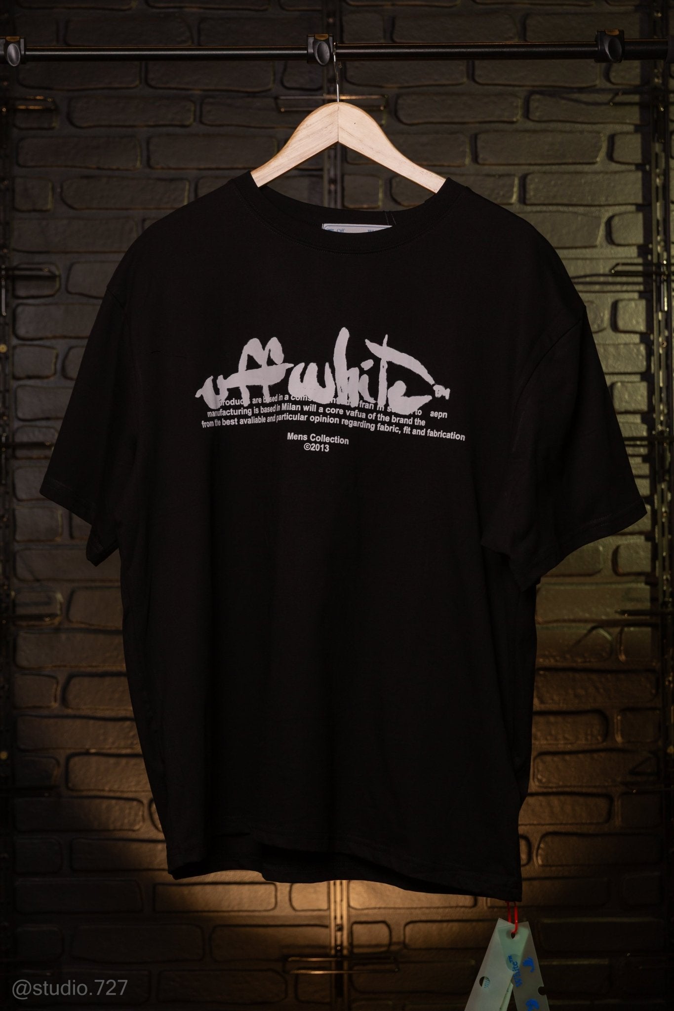 Camiseta Oversized OFF-WHITE Paint Script Tee S/S Black