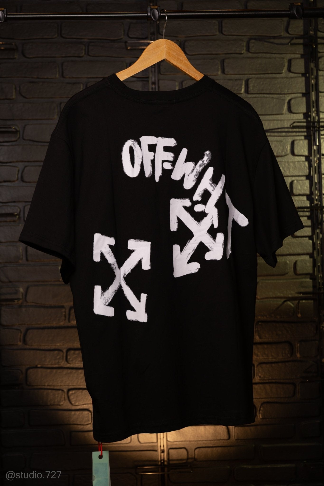 Camiseta Oversized OFF-WHITE Paint Script Tee S/S Black