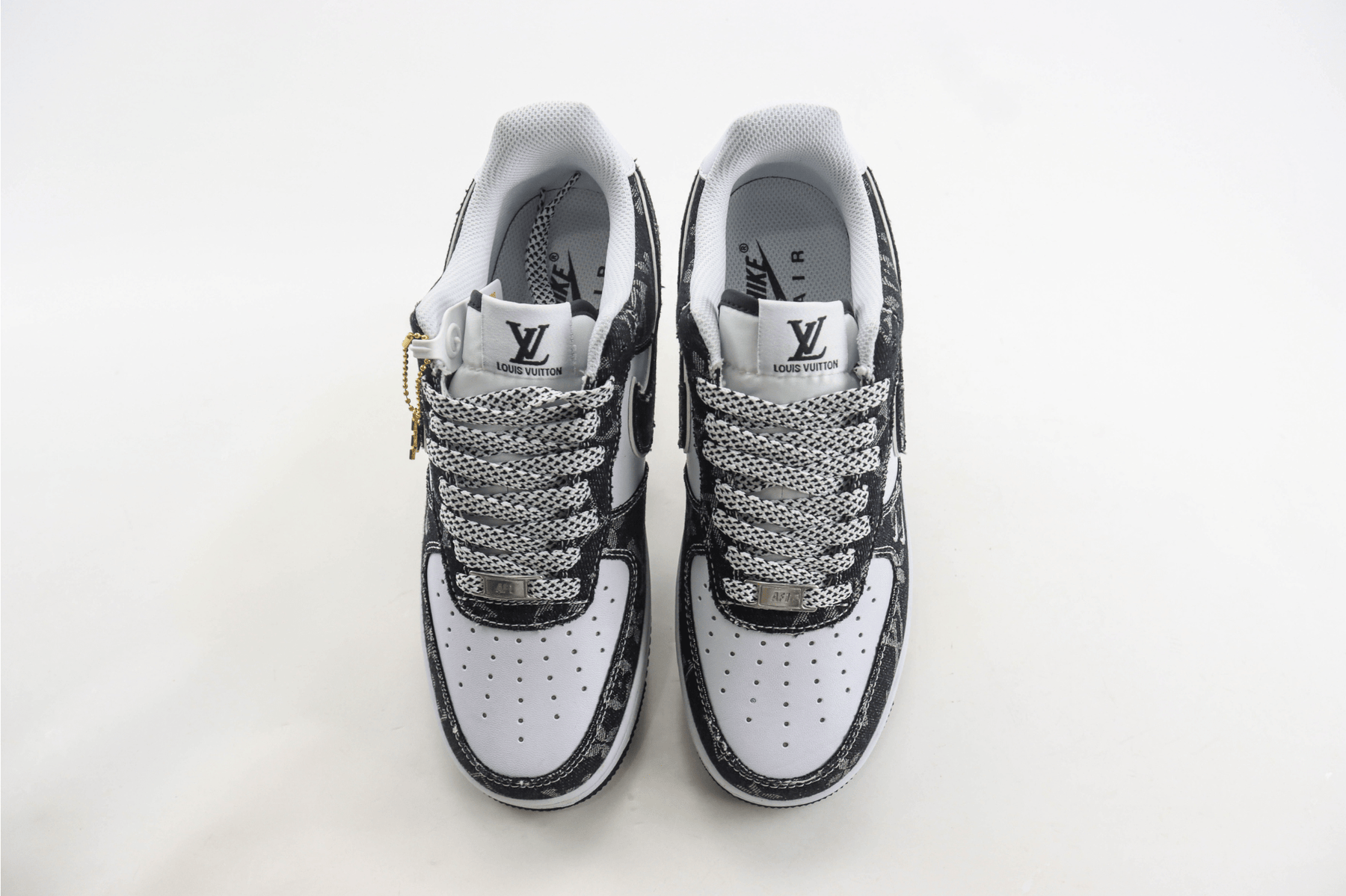 Louis Vuitton x NIKE Air Force 1 Low By Virgil Abloh Black & White
