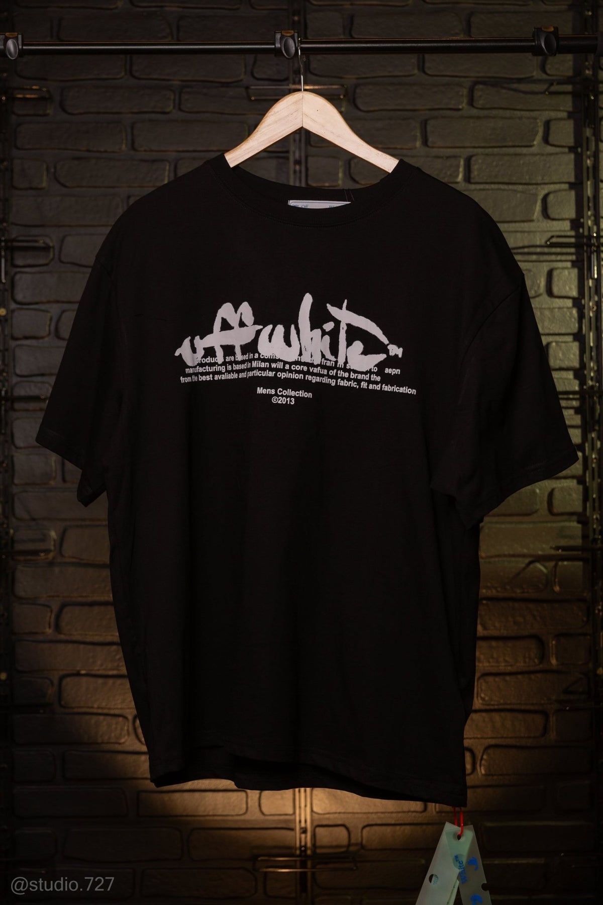 Camiseta Oversized OFF-WHITE Paint Script Tee S/S Black