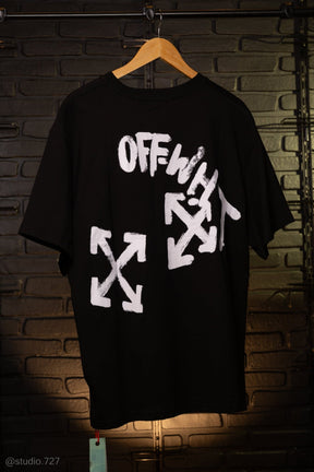 Camiseta Oversized OFF-WHITE Paint Script Tee S/S Black